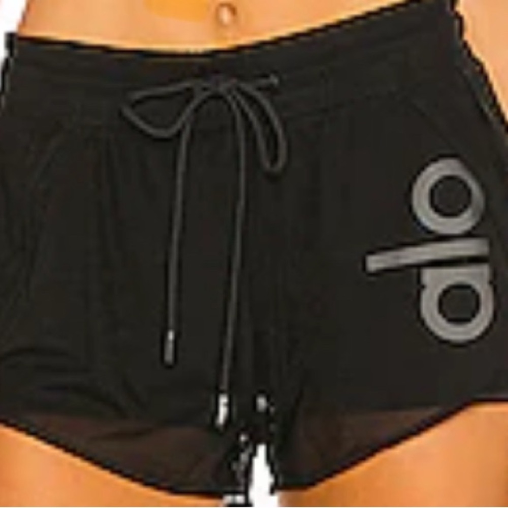 ALO Yoga Women's Athletic Black Shorts